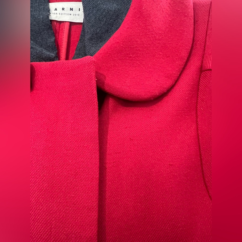 Marni red wool coat - Picture 6 of 12